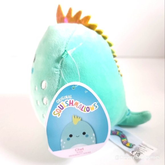 🎂CHET 🦎 Teal Green Iguana Original Squishmallows by Kelly Toy ☆》NWT《☆ - Picture 3 of 8